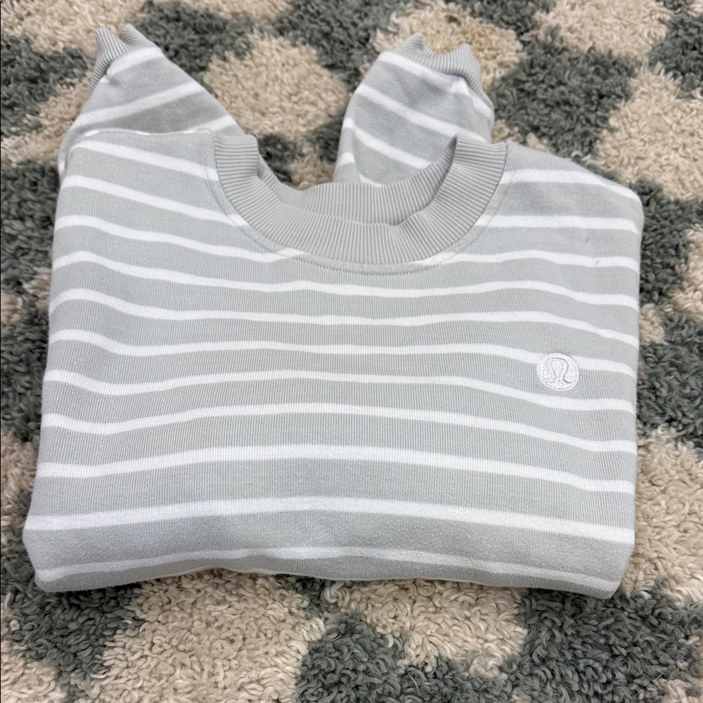 Lululemon Striped Gray Shirt